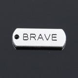 10pcs Charms Forever Faith Hope Brave Love Blessed Believe Dream Fearless Family 21x8mm Tibetan DIY Antique Pendants