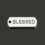 10pcs Charms Forever Faith Hope Brave Love Blessed Believe Dream Fearless Family 21x8mm Tibetan DIY Antique Pendants