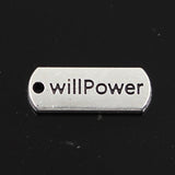 10pcs Charms Forever Faith Hope Brave Love Blessed Believe Dream Fearless Family 21x8mm Tibetan DIY Antique Pendants