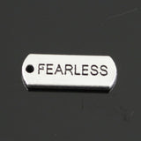 10pcs Charms Forever Faith Hope Brave Love Blessed Believe Dream Fearless Family 21x8mm Tibetan DIY Antique Pendants