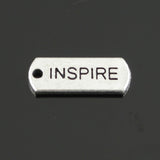 10pcs Charms Forever Faith Hope Brave Love Blessed Believe Dream Fearless Family 21x8mm Tibetan DIY Antique Pendants