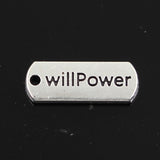 10pcs Charms Forever Faith Hope Brave Love Blessed Believe Dream Fearless Family 21x8mm Tibetan DIY Antique Pendants