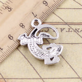 10pcs Charms Gecko Lizard 31x24mm Tibetan Bronze Silver Color Pendants Antique Jewelry Making DIY Handmade Craft