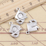 10pcs Charms Graduation Hat Bachelor Cap 20x14mm Tibetan Silver Color Pendants Antique Jewelry Making DIY Handmade Craft