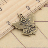 10pcs Charms Guardian Angel Watching Over Me 20x19mm Tibetan Bronze Silver Color Antique Jewelry Making DIY Handmade Pendants