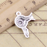 10pcs Charms Hair Dryer Blow 26x20mm Tibetan Bronze Silver Color Pendants Antique Jewelry Making DIY Handmade Craft