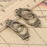 10pcs Charms Handcuffs Freedom 23x15mm Tibetan Bronze Silver Color Pendants Antique Jewelry Making DIY Handmade Craft