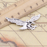 10pcs Charms Hawk Eagle 28x50mm Tibetan Silver Color Pendants Antique Jewelry Making DIY Handmade Craft