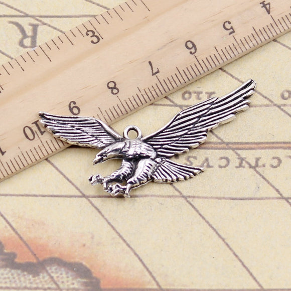 10pcs Charms Hawk Eagle 28x50mm Tibetan Silver Color Pendants Antique Jewelry Making DIY Handmade Craft