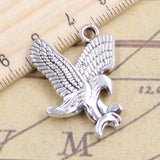 10pcs Charms Hawk Eagle Hunting 29x24mm Tibetan Silver Color Pendants Antique Jewelry Making DIY Handmade Craft Pendant