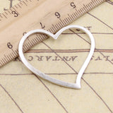 10pcs Charms Heart 39x35mm Tibetan Silver Color Pendants Antique Jewelry Making DIY Handmade Craft