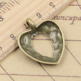 10pcs Charms Heart Angel Wings 29x24mm Tibetan Bronze Silver Color Pendants Antique Jewelry Making DIY Handmade Craft