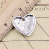 10pcs Charms Heart Mom Children 21x20mm Tibetan Silver Color Pendants Antique Jewelry Making DIY Handmade Craft