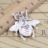 10pcs Charms Hornet Honey Bee 40x38mm Tibetan Bronze Silver Color Pendants Antique Jewelry Making DIY Handmade Craft