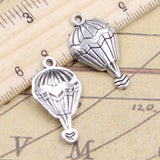 10pcs Charms Hot Air Balloon 29x17mm Tibetan Bronze Silver Color Pendants Antique Jewelry Making DIY Handmade Craft Pendant