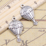 10pcs Charms Hot Air Balloon 29x17mm Tibetan Bronze Silver Color Pendants Antique Jewelry Making DIY Handmade Craft Pendant