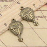 10pcs Charms Hot Air Balloon 29x17mm Tibetan Bronze Silver Color Pendants Antique Jewelry Making DIY Handmade Craft Pendant