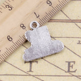 10pcs Charms I LOVE CATS 23x21mm Tibetan Bronze Silver Color Pendants Antique Jewelry Making DIY Handmade Craft