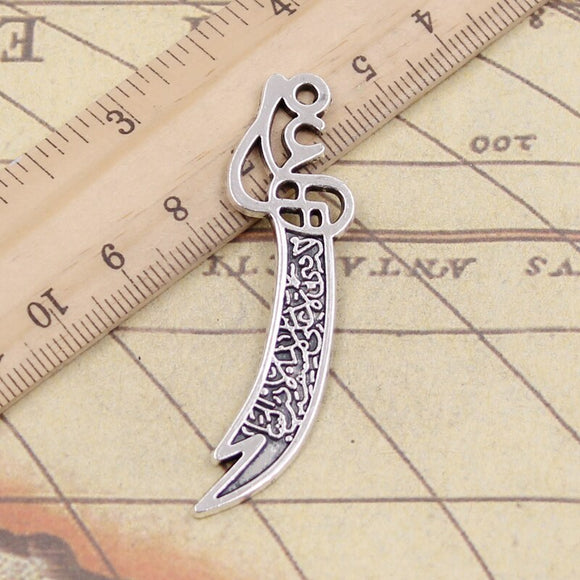 10pcs Charms Knife 58x15mm Tibetan Silver Color Pendants Antique Jewelry Making DIY Handmade Craft