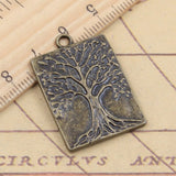 10pcs Charms Life Tree 32x22mm Tibetan Bronze Silver Color Pendants Antique Jewelry Making DIY Handmade Craft