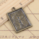 10pcs Charms Life Tree 32x22mm Tibetan Bronze Silver Color Pendants Antique Jewelry Making DIY Handmade Craft