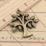 10pcs Charms Life Tree 33x31mm Tibetan Bronze Silver Color Pendants Antique Jewelry Making DIY Handmade Craft