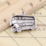10pcs Charms London Bus Car 20x25mm Tibetan Silver Color Pendants Antique Jewelry Making DIY Handmade Craft Pendant EF4198