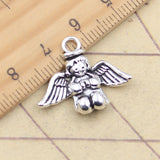 10pcs Charms Lovely Angel 20x25mm Tibetan Silver Color Pendants Antique Jewelry Making DIY Handmade Craft