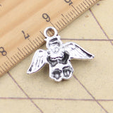 10pcs Charms Lovely Angel 20x25mm Tibetan Silver Color Pendants Antique Jewelry Making DIY Handmade Craft