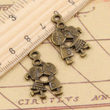 10pcs Charms Lover Boy Girl 16x27mm Tibetan Bronze Silver Color Pendants Antique Jewelry Making DIY Handmade Craft