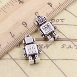 10pcs Charms Mechanic Robot 18x11x4mm Tibetan Silver Color Pendants Antique Jewelry Making DIY Handmade Craft