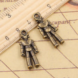 10pcs Charms Mechanic Robot 31x13mm Tibetan Bronze Silver Color Pendants Antique Jewelry Making DIY Handmade Craft