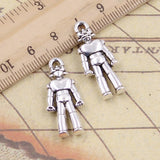 10pcs Charms Mechanic Robot 31x13mm Tibetan Bronze Silver Color Pendants Antique Jewelry Making DIY Handmade Craft