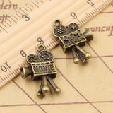 10pcs Charms Movie Camera Projector 25x15x5mm Tibetan DIY Retro Jewelry Bracelet Necklace Antique Bronze Silver Color Pendant