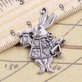 10pcs Charms Musical Rabbit Trumpet 36x23mm Tibetan Silver Color Pendants Antique Jewelry Making DIY Handmade Craft