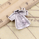 10pcs Charms No.1 Football Clothes 25x26mm Tibetan Bronze Silver Color Pendants Antique Jewelry Making DIY Handmade Craft