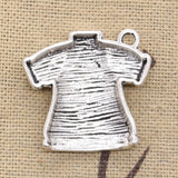 10pcs Charms No.1 Football Soccer Clothes 25x26mm Antique Silver Color Pendants DIY Making Findings Handmade Tibetan Jewelry