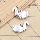 10pcs Charms Paper Crane 16x19mm Tibetan Silver Color Pendants Antique Jewelry Making DIY Handmade Craft ef4725