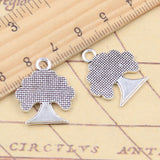 10pcs Charms Peace World Life Tree 23x20mm Tibetan Silver Color Pendants Antique Jewelry Making DIY Handmade Craft