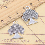 10pcs Charms Peace World Life Tree 23x20mm Tibetan Silver Color Pendants Antique Jewelry Making DIY Handmade Craft