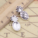 10pcs Charms Pineapple 24x12mm Tibetan Bronze Silver Color Pendants Antique Jewelry Making DIY Handmade Craft Pendant