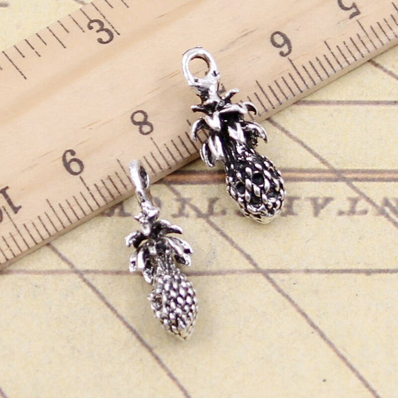 10pcs Charms Pineapple Ananas 23x8mm Tibetan Silver Color Pendants Antique Jewelry Making DIY Handmade Craft