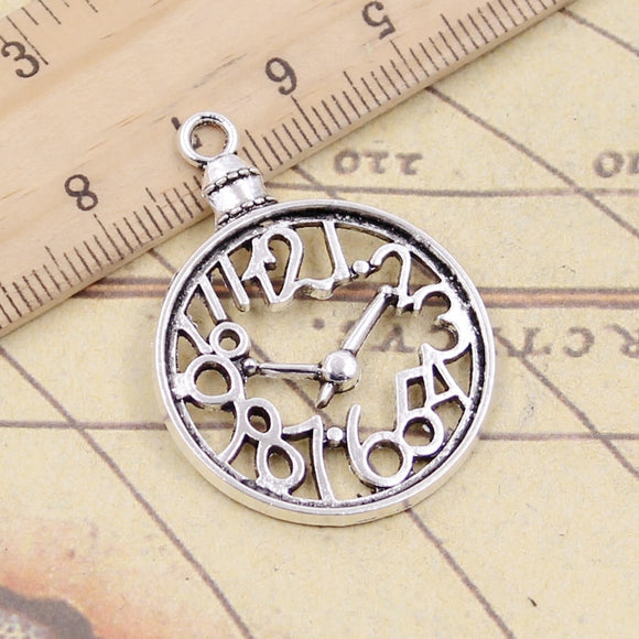 10pcs Charms Pocket Watch 39x29mm Tibetan Silver Color Pendants Antique Jewelry Making DIY Handmade Craft Pendant