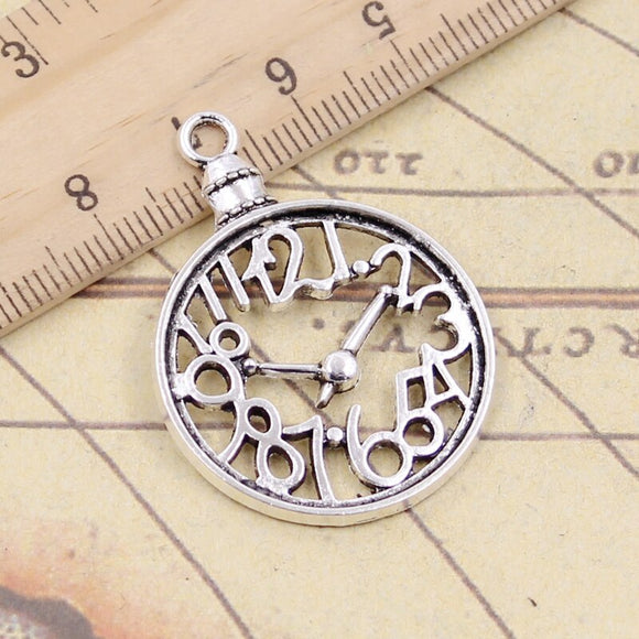 10pcs Charms Pocket Watch 39x29mm Tibetan Silver Color Pendants Antique Jewelry Making DIY Handmade Craft Pendant