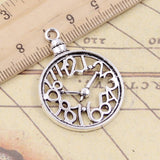 10pcs Charms Pocket Watch 39x29mm Tibetan Silver Color Pendants Antique Jewelry Making DIY Handmade Craft Pendant