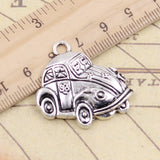 10pcs Charms Retro Classic Car 31x32mm Tibetan Bronze Silver Color Pendants Antique Jewelry Making DIY Handmade Craft