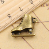 10pcs Charms Roller Skates Ski Boots 21x18x6mm Tibetan Bronze Silver Color Pendants Antique Jewelry Making DIY Handmade Craft