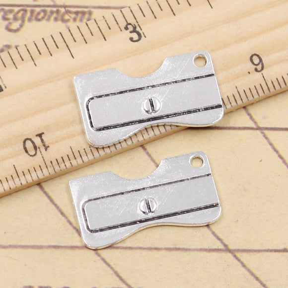 10pcs Charms School Pencil Sharpener 24x14mm Tibetan Silver Color Pendants Antique Jewelry Making DIY Handmade Craft