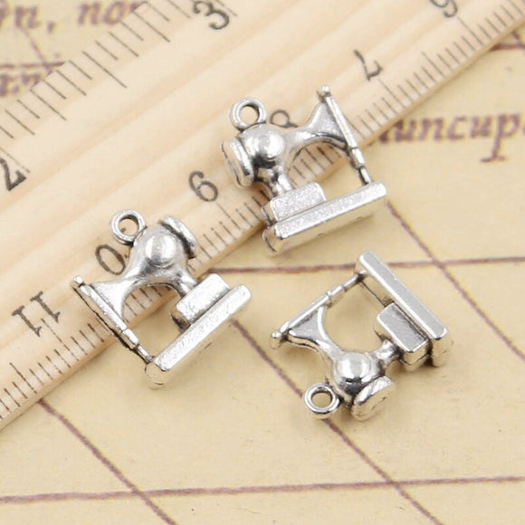 10pcs Charms Sewing Machine 15x12mm Tibetan Silver Color Pendants Antique Jewelry Making DIY Handmade Craft Pendant