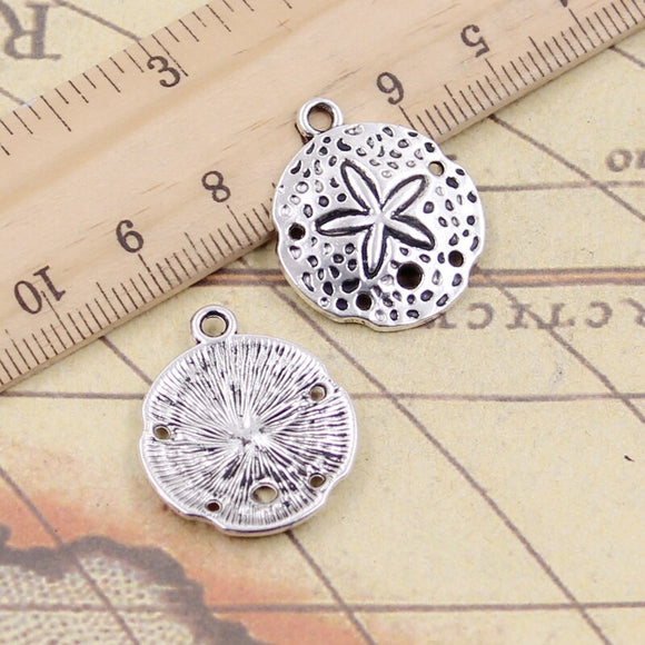 10pcs Charms Shell Starfish 25x21mm Tibetan Silver Color Pendants Antique Jewelry Making DIY Handmade Craft EF3822